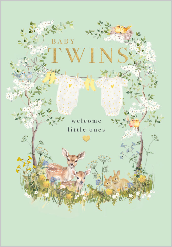 Twins Baby Cards