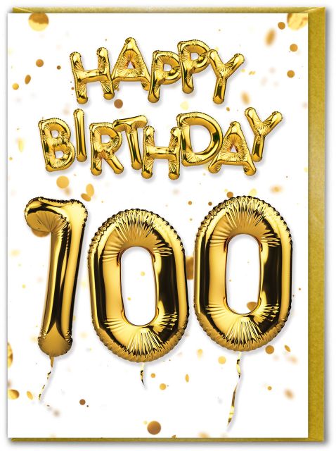Age 100 Birthday Cards